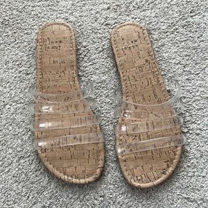 A new day clear sandals